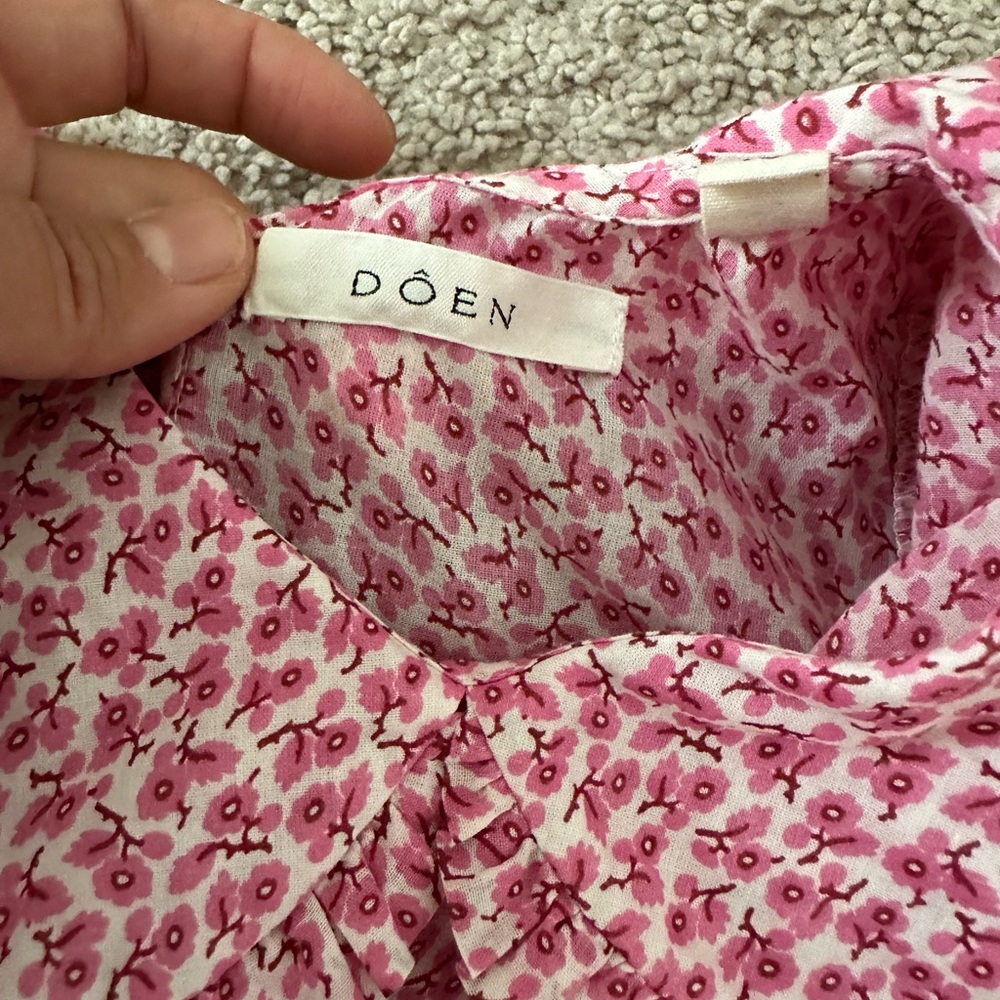 DÔEN Carine dress in Pink Floral size kid 10 - Picture 3 of 4